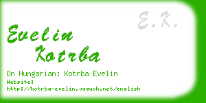evelin kotrba business card